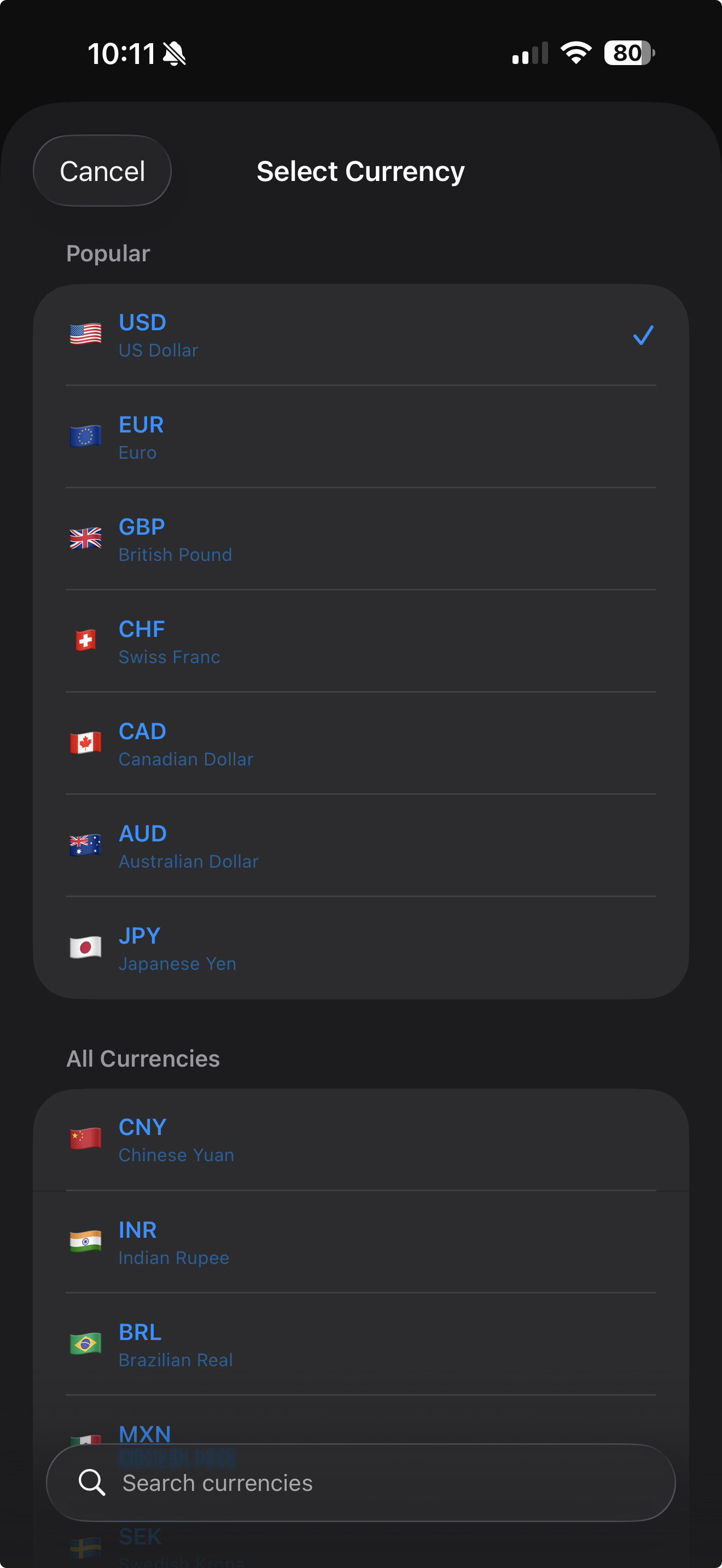 All Currencies